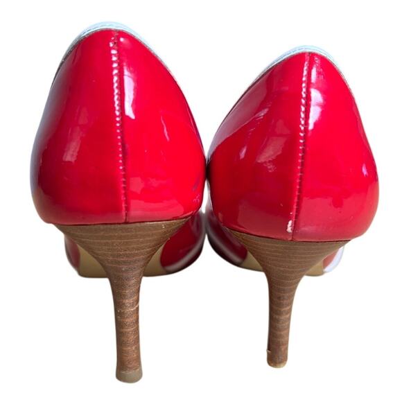 Steve Madden Heels 5" P-Lauren Size 7 Myra Classic Pumps Red Patent Leather - Picture 3 of 9